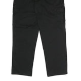 DICKIES Mens Black Polyester Blend Regular Fit Straight Leg Trousers W36 L32
