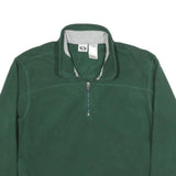 ATHLETIC WORKS Mens Green Pullover Plain Crew Neck Basic Knit L Casual Polyester