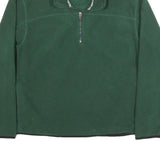 ATHLETIC WORKS Mens Green Pullover Plain Crew Neck Basic Knit L Casual Polyester