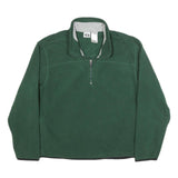 ATHLETIC WORKS Mens Green Pullover Plain Crew Neck Basic Knit L Casual Polyester