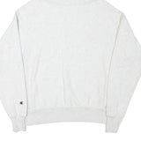 CHAMPION Mens White Multicolour Logo Hoodie S Cotton Blend Pullover Casual