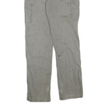 CARHARTT Mens Regular Cotton Blend Grey Workwear Trousers W33 L34 Durable Zip