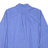 NAUTICA Mens Blue Cotton Blend Shirt M Classic Button-Down Long Sleeve
