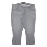 LEE Womens Slim Blue Cotton Blend Denim Jeans W34 L29 Button Detail