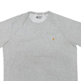 CARHARTT Mens Grey & Orange Workwear Pocket T-Shirt XL Short Sleeve Crew Neck