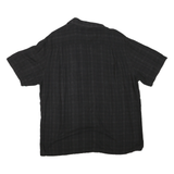 CAMPIA Mens Black Rayon XL Shirt Hawaiian Palm Tree Print Relaxed Fit Casual