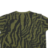 TED BAKER Womens Green & Black Printed T Shirt Short Sleeve Round Neck L Casual