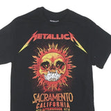 METALLICA Mens Black Graphic T-Shirt S Short Sleeve Crew Neck Band Merchandise