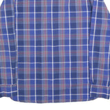 TOMMY HILFIGER Mens Blue & Red Check Shirt L Classic Fit Button-Down Collar