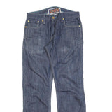 LEVI'S 514 Slim Mens Jeans Blue Slim Straight Denim Medium W33 L32 Zip