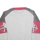 Mens Grey & Maroon Sleeve Cotton Blend Zip Up Regular Fit Casual Jacket 2XL