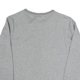PUMA Womens Grey Crew Neck L Sweatshirt Cotton Blend Casual Pullover Top