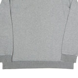 PUMA Womens Grey Crew Neck L Sweatshirt Cotton Blend Casual Pullover Top