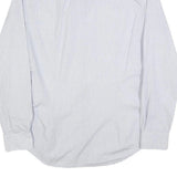 TOMMY HILFIGER Mens Blue & White Patterned Shirt S Cotton Blend Casual Smart