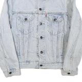 LEVI'S Mens Blue Denim Button Jacket S Cotton Blend Vintage Casual