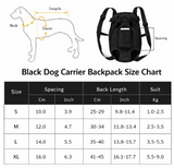 Anypet Black Denim Pet Carrier Backpack – Small Travel Bag with Front Pocket for Pets