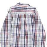 TOMMY HILFIGER Mens Blue & Red Check Shirt M Button-Down Collar Long Sleeve