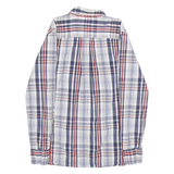 TOMMY HILFIGER Mens Blue & Red Check Shirt M Button-Down Collar Long Sleeve