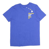 NIKE Mens Blue Maui Graphic T-Shirt M Short Sleeve Crew Neck Cotton