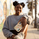 Seashell Dolce Summer iPhone 15 Case - Lifestyle photo showing phone case in use