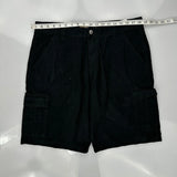 Wrangler Cargo Shorts - 38W 8L Black Cotton