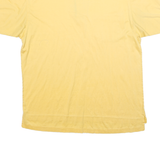 AUSTIN REED Mens Yellow Short Sleeve Plain XL Cotton Blend Polo Shirt Casual