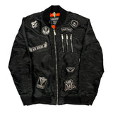 US Air Force Contender Graphic Bomber Jacket - XL Black Polyester