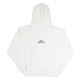 JERZEES Mens White San Jose Cagers Basketball Hoodie L Cotton Pullover Casual