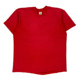 Blank Fruit Of The Loom Single Stitch T-Shirt - Large Red Cotton