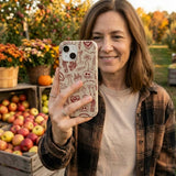London Fog Spooky Dinner Party iPhone 14 Case - Lifestyle photo showing phone case in use