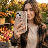 London Fog Spooky Dinner Party iPhone 15 Pro Case - Lifestyle photo showing phone case in use
