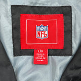 Raiders Nfl Graphic Windbreaker - Large Grey Polyester