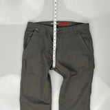 Dickies Double Knee Carpenter Trousers - 34W 32L Grey Cotton Blend