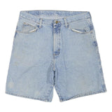 WRANGLER Womens Shorts Blue Casual Denim M W34 Cotton Blend Comfortable Style