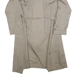 TOOTAL Mens Beige & Blue Printed Drawstring Jacket L Polyester Geometric Pattern