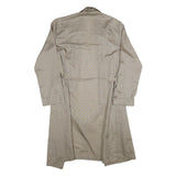 TOOTAL Mens Beige & Blue Printed Drawstring Jacket L Polyester Geometric Pattern