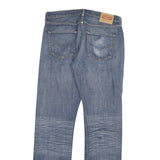 LEVI'S Mens Regular Blue Jeans Denim Medium W32 L34 Classic Button Fly