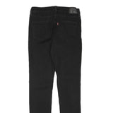 LEVI'S Womens Slim Black Skinny Denim Jeans W28 L31 Cotton Blend Zip