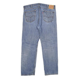 LEVI'S 505 Mens Jeans Blue Regular Straight Denim Medium W38 L32 Classic Cotton