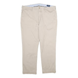 POLO RALPH LAUREN Mens Cotton Beige Regular Straight Trousers W40 L30 Casual
