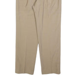 FIRST AVENUE Mens Wool Blend Beige Regular Fit Straight Leg Trousers W34 L32