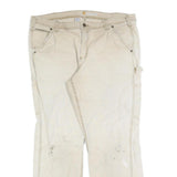 CARHARTT Womens Cotton Blend Beige Regular Straight Trousers W36 L30 Workwear
