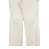 CARHARTT Womens Cotton Blend Beige Regular Straight Trousers W36 L30 Workwear