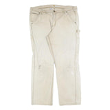 CARHARTT Womens Cotton Blend Beige Regular Straight Trousers W36 L30 Workwear