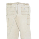 CARHARTT Womens Cotton Blend Beige Regular Straight Trousers W36 L30 Workwear