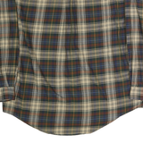 NAUTICA Mens Blue Beige Green Plaid Shirt XL Button-Down Long Sleeve Cotton