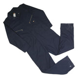 DICKIES Mens Navy Blue Dungarees Regular Polyester Blend L W40 L32 Workwear