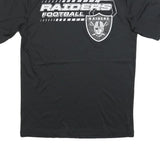 NFL Mens Black Raiders Football Graphic T-Shirt M Short Sleeve Crew Neck