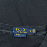 Polo By Ralph Lauren Faded Henley Polo Shirt - XL Blue Cotton