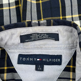 Tommy Hilfiger Checked Shirt - Large Black Cotton